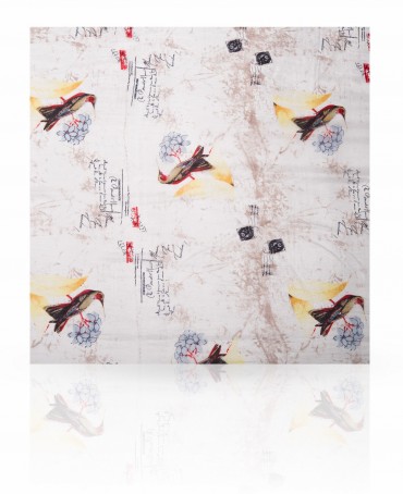 Палантин Женский S-VINTAGE.BIRD/WHITE